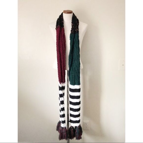 Free People Chunky Nova Stripe Tassel Scarf - Picture 2 of 7